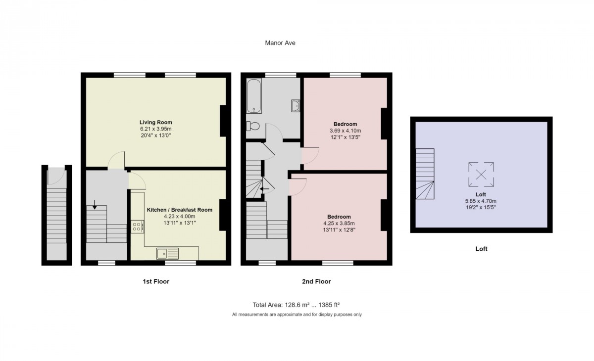 Floorplan for Manor Avenue, London