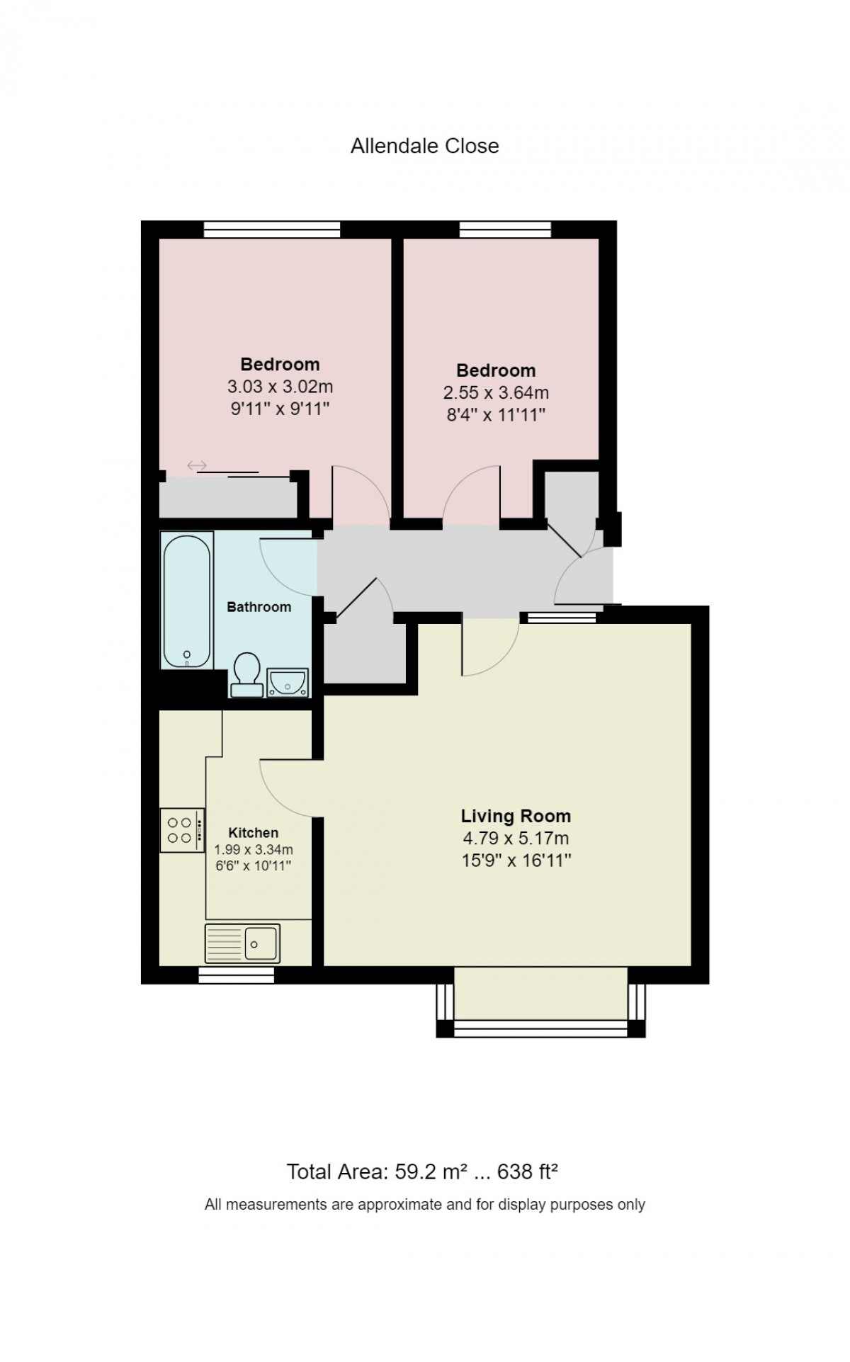 Floorplan for Allendale Close, London