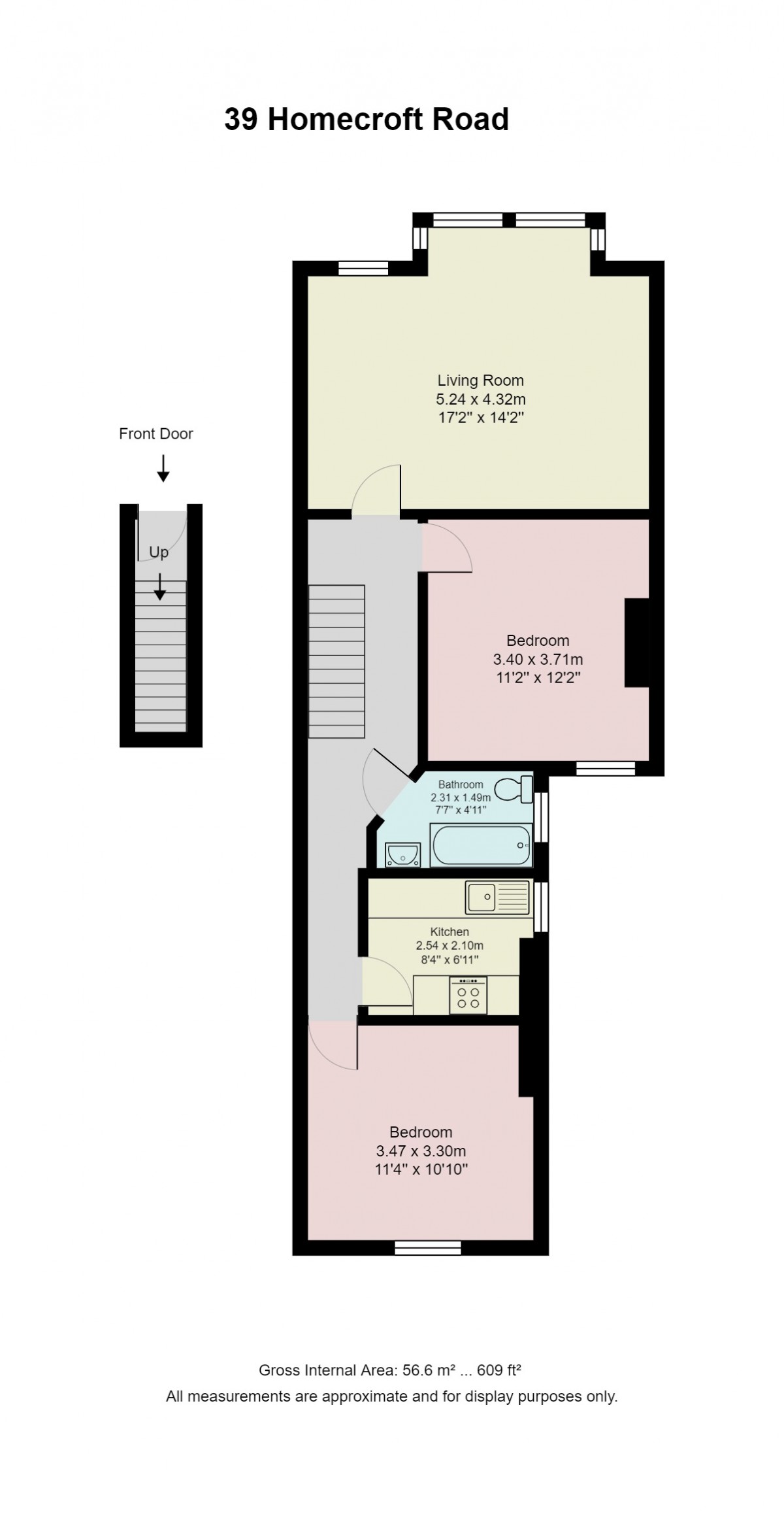 Floorplan for Homecroft Road, London