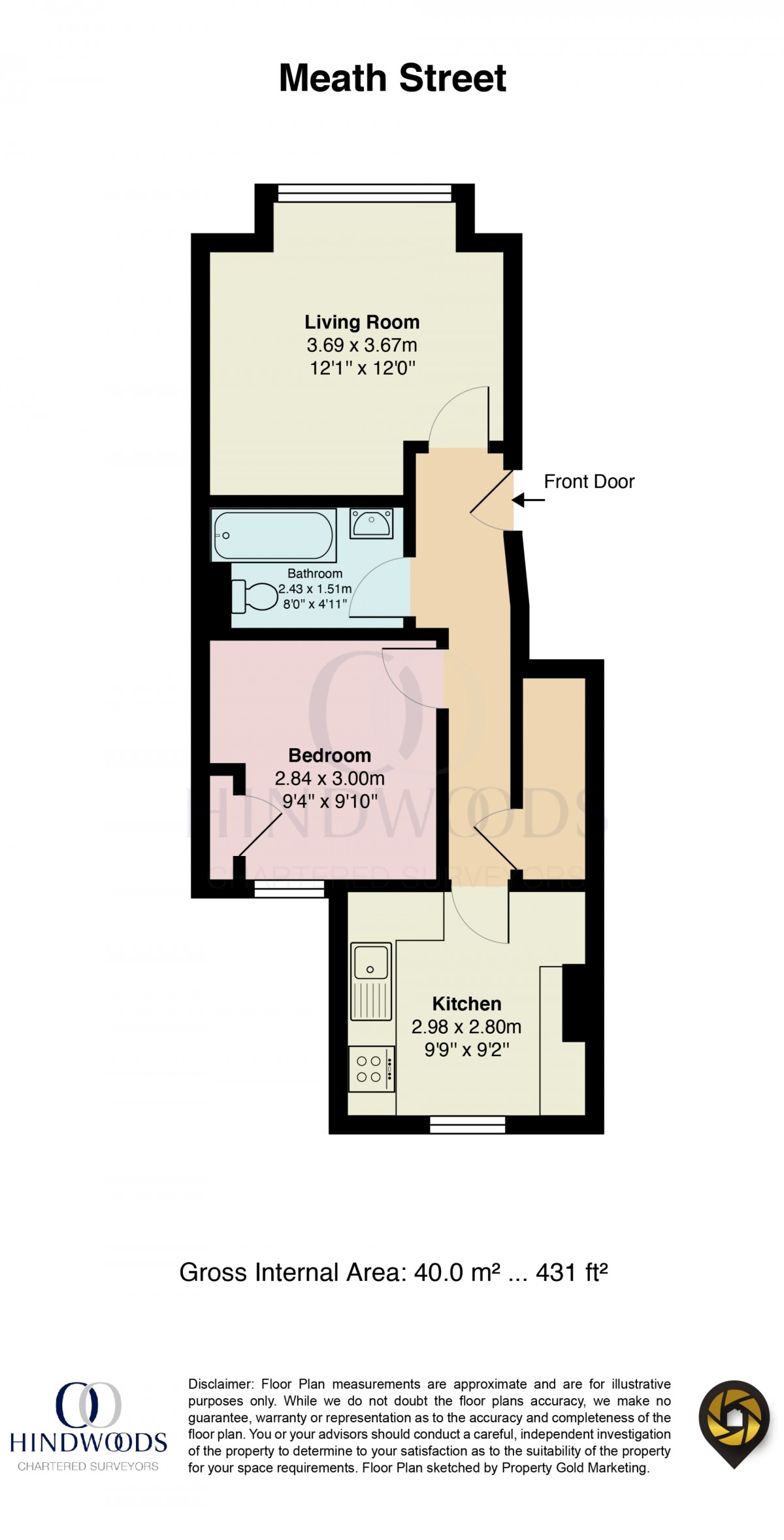 Floorplan for Meath Street, London