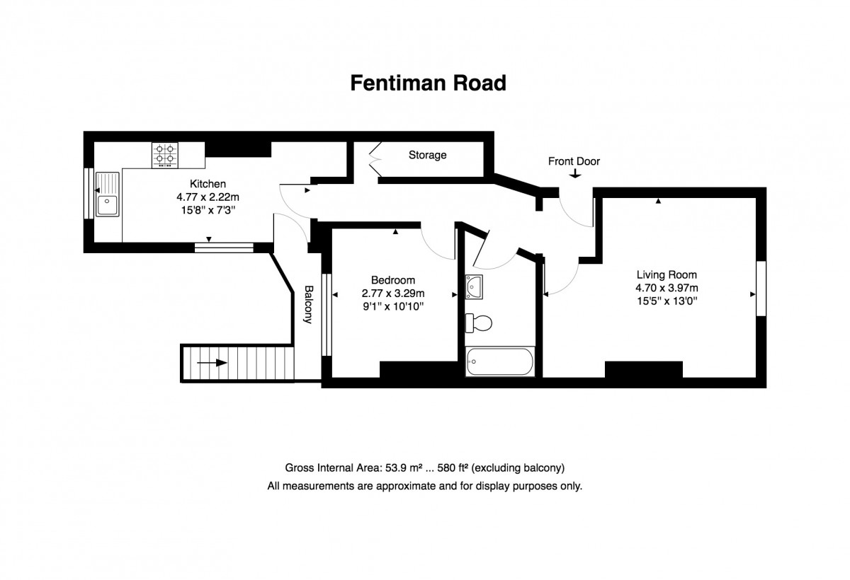 Floorplan for Fentiman Road, London