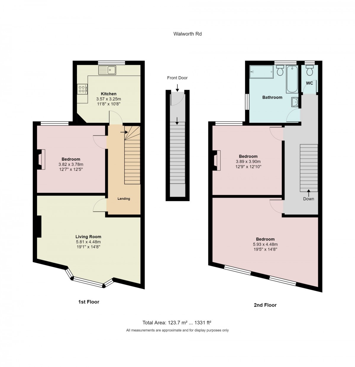 Floorplan for Walworth Road, Southwark, London